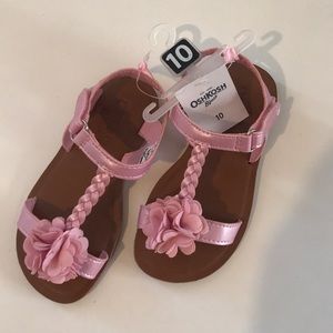 NWT OSH KOSH Toddler Girl Pink Sandals Size 10